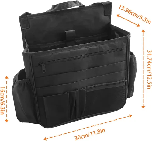 Miniatura 6 de Boczif Organizador de asiento trasero de automóvil, bolsa de almacenamiento colgante para asiento de pasajero, organizador de asiento delantero