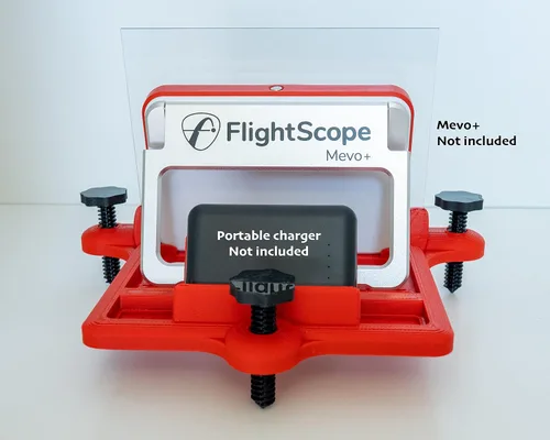 Miniatura 6 de Alineación ajustable/soporte de muelle de nivelación y bandeja de batería para Flightscope Mevo Plus (Mevo+)