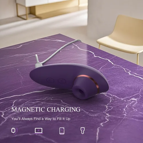 Miniatura 6 de Juguetes para adultos, vibrador de succión de consolador – Estimulador de clítoris 2 en 1 con 9 modos de succión y vibración para mujeres, pezón