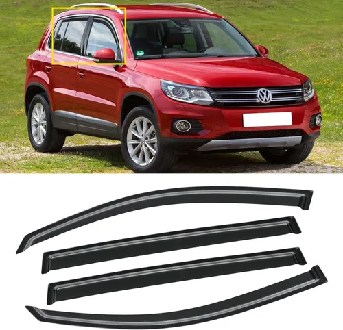 Miniatura 39 de Visera de ventana para Honda Civic 2022-2025, protectores de lluvia de canal exterior, escudos, deflector de ventilación, sombra, viento, humo