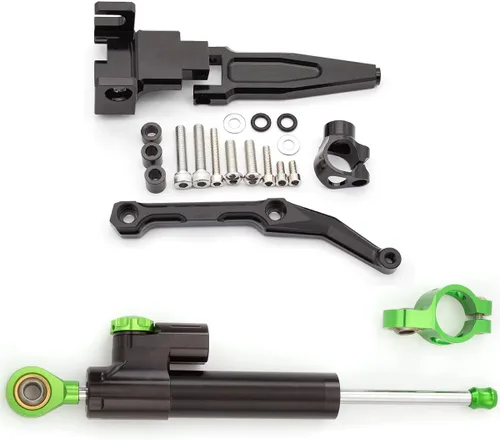 Miniatura 5 de FXCNC Amortiguador de dirección ajustable para motocicleta con kits de soporte de montaje compatible con FJ-09 / MT-09 Tracer 2015-2020