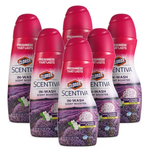 Miniatura 12 de Clorox Scentiva - Ambientador de fragancia para ropa, toallas y ropa de cama, eliminador de olores, aroma fresco de larga duración, 9.7 onzas