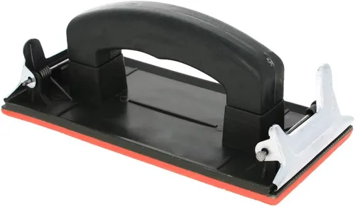 Miniatura 10 de Utoolmart Lijadora de mano con mango, soporte para papel de lija para madera, paneles de yeso, pulido de metal, 1 unidad Rojo (red 1pcs)