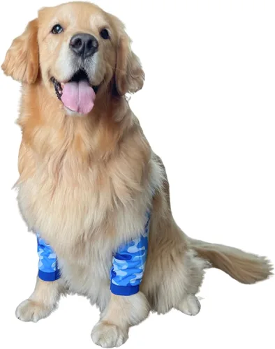 Miniatura 10 de Protector de codo para perro, coderas con almohadilla de malla para perros medianos y grandes para evitar lamer heridas (automóvil, 4XL)