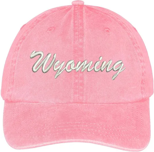 Miniatura 7 de Trendy Apparel Shop Gorra de algodón ajustable de perfil bajo bordado del estado de Wyoming