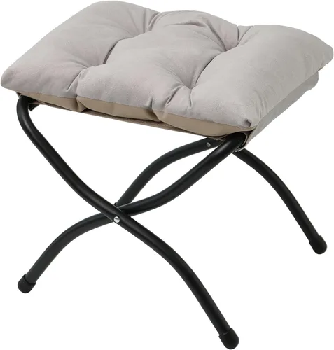 Miniatura 11 de Otomana Plegable de 15"(A), Taburete Reposapiés Plegable, Taburete Pequeño Portátil para el Pie para Sofá, Otomana Reposapiés Plegable Colapsible