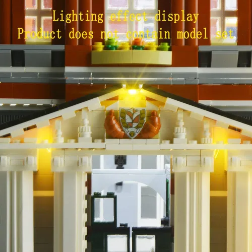 Miniatura 8 de GEAMENT Kit de luces LED compatible con Lego Town Hall - para Creator 10224 (juego de modelos no incluido)