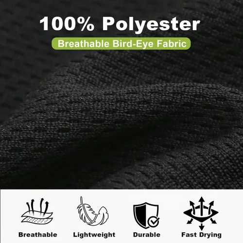 Miniatura 3 de Polo de seguridad para hombre, camisa de seguridad ANSI Clase 2, camisa reflectante con parte inferior negra para hombres