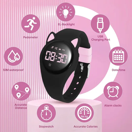 Miniatura 2 de Kids Watch, Digital Watch, Sport Watch with Alarm Clock, Stopwatch, Waterproof Fitness Tracker with No App for Ages 5-12 Children