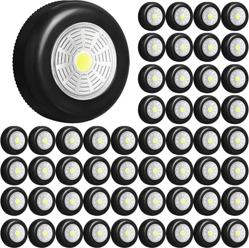 Miniatura 6 de Macarrie 36 piezas de luces LED de 2.68 pulgadas con toque nocturno, inalámbrica, portátil, debajo del gabinete, 60 lúmenes, funciona