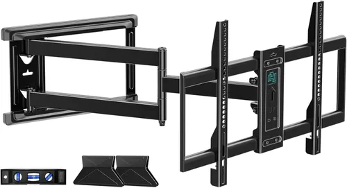 Miniatura 9 de HCMOUNTING Soporte de pared para TV al aire libre de movimiento completo resistente a la intemperie para televisores planos/curvados de 26-65