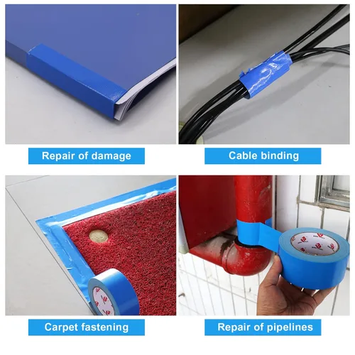 Miniatura 7 de JIALAI HOME 2 Pack Cinta Adhesiva Azul, Gruesa de 9 Mil, 2 Pulgadas x 30 Yardas, Fuerza Industrial Fuerte, Flexible, Sin Residue, Impermeable