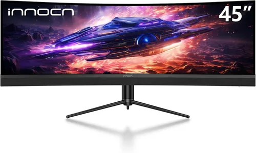 INNOCN 45C1R Monitor de juegos curvo ultraancho de 45 pulgadas 5120 x 1440p, R1500, HDR400, USB tipo C con suministro de energía de 90W, PIP/PBP,