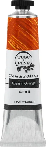 Miniatura 153 de Tusc & Pine Pintura al óleo Artist – Alizarin Crimson, 1.4 fl oz, sin amarilleo, consistencia rica y cremosa, carga máxima de pigmento, pinturas al