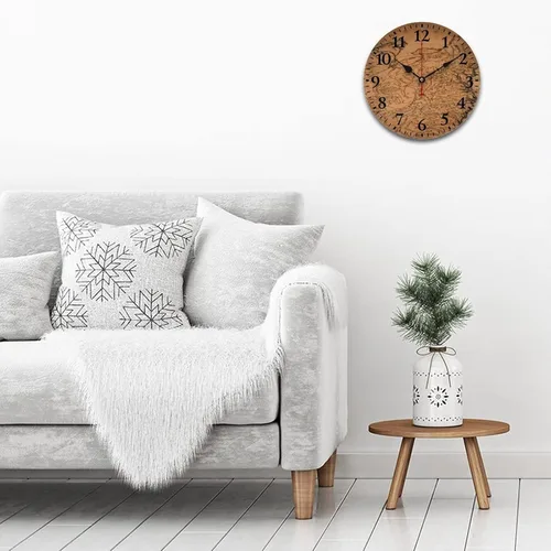 Miniatura 55 de Reloj de pared de madera con mapa del mundo antiguo, estilo nostálgico, Atlas histórico, diseño vintage, impresión de madera, reloj de pared