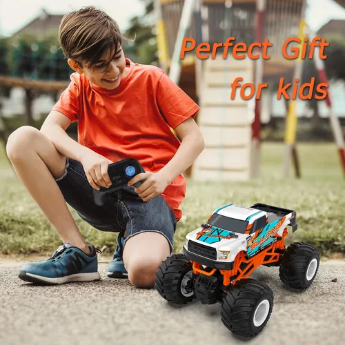 Miniatura 7 de Camión monstruo RC a escala 1:16 - Camión todo terreno de 2.4GHz para niños de 4 a 12 años, camión RC todoterreno de 20 Km/h, regalo de Navidad