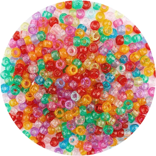 Miniatura 21 de QPIXVB 1100 PIEZAS Cuentas de Pony Blancas, Kit de Cuentas para Pulseras de Amistad, Cuentas para Hacer Joyas y Pulseras, Cuentas para Trenzar