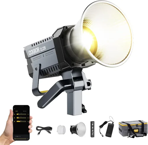 Miniatura 12 de Luz de video, COLBOR CL120R RGB 120W Iluminación continua M/G Balance 2700~6500K CRI96+ Luz de estudio con montaje Bowens, 13 efectos de luz