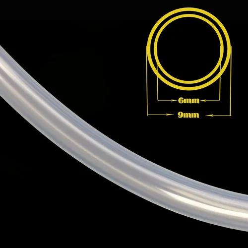 Miniatura 2 de Eastrans 1/4" de diámetro interior de tubo de silicona, mangueras de silicona pura flexibles de grado alimenticio de 1/4" de diámetro interior x