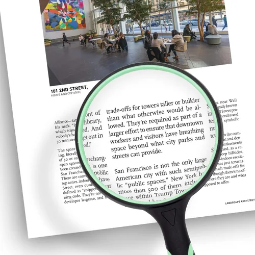 Miniatura 3 de Lupa grande de 10 aumentos de mano para personas mayores - Lupa de lente de vidrio real de 100 mm 4 pulgadas para lectura de libros y periódicos
