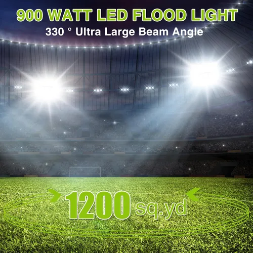 Miniatura 21 de STASUN - Luz de inundación LED para exteriores, 150 W, 15000 lúmenes, 6000 K, luz blanca IP66, impermeable, luz de estacionamiento comercial, 3