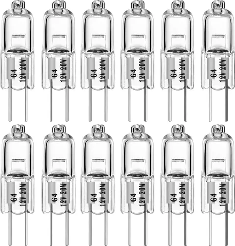 Miniatura 7 de Bombilla halógena G4 T3 de 10 W, 140 lm, G4 bi-pin AC/DC12 voltios para luz de disco debajo del gabinete, candelabros, iluminación de pista, 10 W