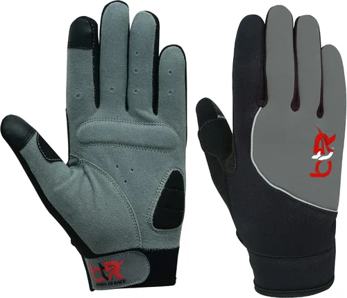 BTR BORN TO RACE Guantes de ciclismo acolchados de dedo completo para montar en bicicleta de montaña, pantalla táctil, entrenamiento, bicicleta de