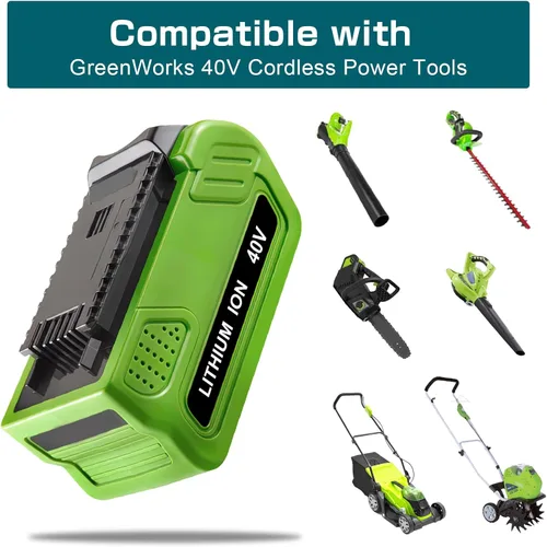 Miniatura 5 de Reoben Batería de litio de 6.0Ah de 40 voltios de repuesto para batería GreenWorks de 40 V compatible con GreenWorks G-MAX 40V 29472 29462 2901319