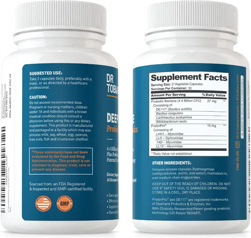 Miniatura 8 de Dr. Tobias Probióticos y prebióticos inmunes profundos y gomitas de vinagre de sidra de manzana, apoya la salud digestiva, la función inmunológica