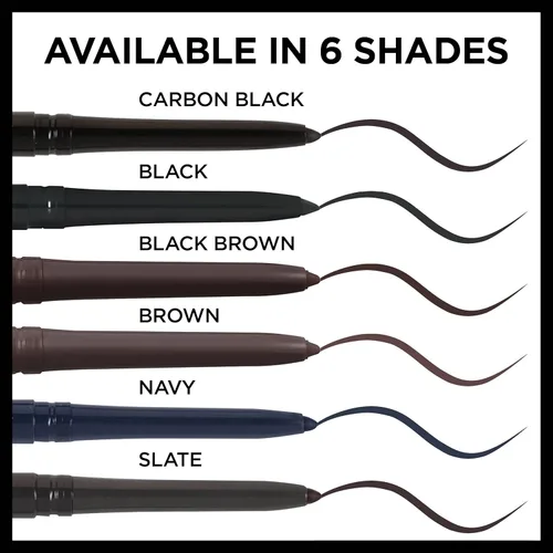 Miniatura 5 de Delineador infalible nunca falla L'Oréal Paris, Carbon Black Negro carbón