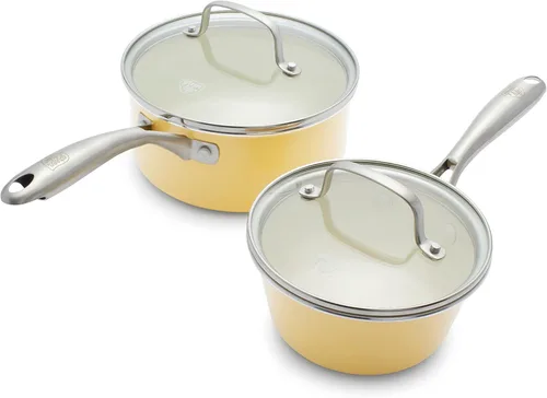 Miniatura 18 de GreenLife Artisan - Sartén antiadherente de cerámica saludable, cazuela jumbo de 5 cuartos de galón con mango ayudante y tapa, mango de acero
