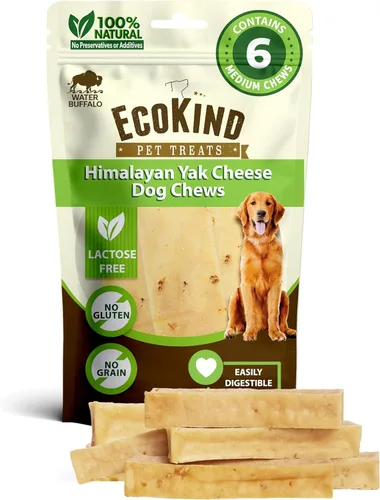 Miniatura 37 de EcoKind Premium Gold Yak Cheese - Masticables para perros del Himalaya, golosinas saludables para perros de todas las razas y tamaños, todo natural