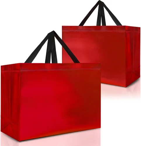Miniatura 17 de Nush Nush Bolsas de regalo negras extragrandes – Juego de 12 bolsas de regalo reutilizables XL con asas – Bolsa de regalo ideal para regalos