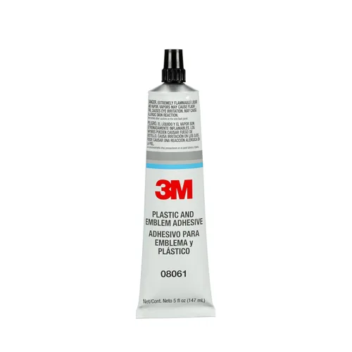 3M 08090 Adhesivo para tapicería súper amarillo, Tubo adhesivo de plástico y emblema 3M, 5 onza.