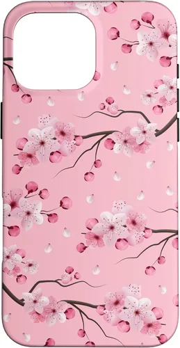 Miniatura 19 de Japanese Cherry Blossom Floral Flower Pattern Pastel Pink Case for iPhone 17