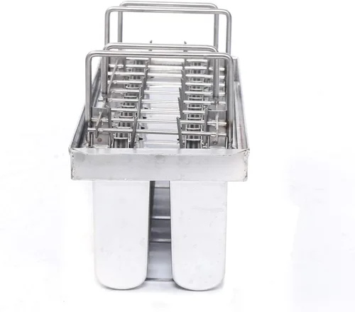 Miniatura 5 de Juego de moldes para hacer helados, 20/30 piezas de acero inoxidable, kit de moldes de helado de paletas de hielo de gran capacidad, soporte