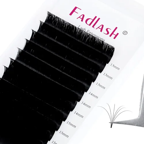 Miniatura 11 de FADLASH Extensiones de pestañas con rizo D, 0.07 mm, bandeja mixta fácil de usar, pestañas de volumen 2D-10D, autoaplicables, 15-20 mm