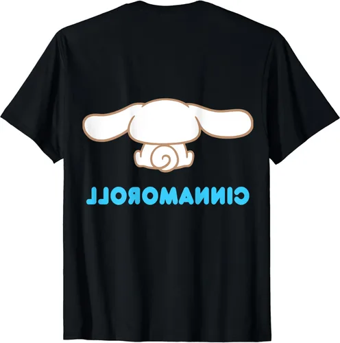 Miniatura 2 de Camiseta delantera y trasera de personajes Cinnamoroll, Negro