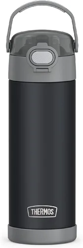 Miniatura 22 de THERMOS FUNTAINER Botella de acero inoxidable con aislamiento al vacío de 16 onzas con tapa ancha de canalón, Rosa Neón