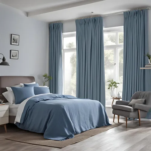 Miniatura 32 de Cortinas de lino sintético (2 paneles de 50 pulgadas de ancho x 108 pulgadas de largo, color blanco hueso)