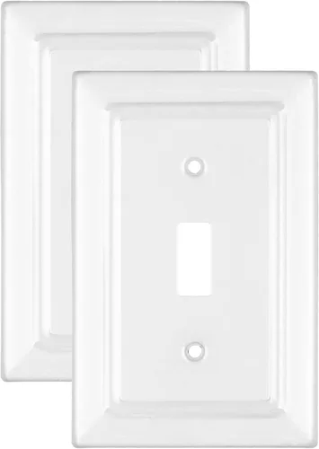 Miniatura 12 de Monarch Abode Placa de Pared de Palanca de 1-Gang, Placa de Pared de Interruptor Individual de Metal Arquitectónico, Placa de Cubierta Decorativa