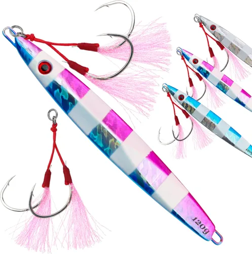 Miniatura 15 de Plantillas de pesca verticales de agua salada, cuchara de jigging vertical, señuelos de atún de pesca, señuelos artificiales de pesca para atún
