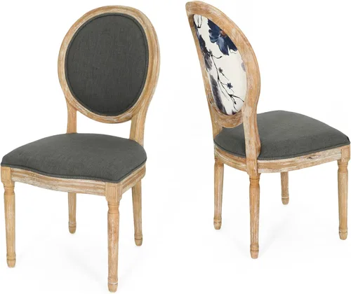 Miniatura 21 de Christopher Knight Home Phinnaeus Silla de comedor de tela beige de poliéster (juego de 2), juego de 2 piezas