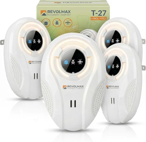 Miniatura 10 de T-27, Repelente ultrasónico de control de plagas, electrónico y ultrasonido, repelente enchufable para interiores, deshazte de roedores, ratones