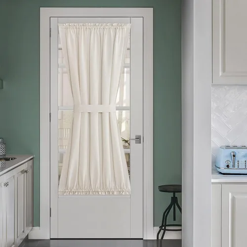 Miniatura 21 de NICETOWN - Cortinas transparentes para puerta de ventana, tratamiento de ventana lateral para puertas estrechas de vidrio/cocina/puerta delantera