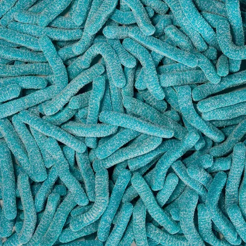 Miniatura 10 de Smarty Stop Sweet & Sour Multi Flavor, Gomitas de gusanos coloridos (1 libra (paquete de 1), frambuesa azul)