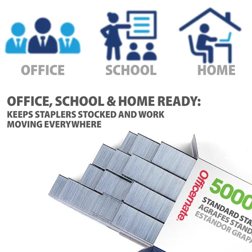 Miniatura 6 de Officemate OIC Grapas de punta de cincel estándar