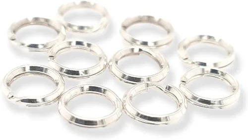 Miniatura 12 de 20 piezas de anillo redondo dividido de plata de ley de 0.138 in para abalorios y búsqueda de joyas por CRAFT WIRE