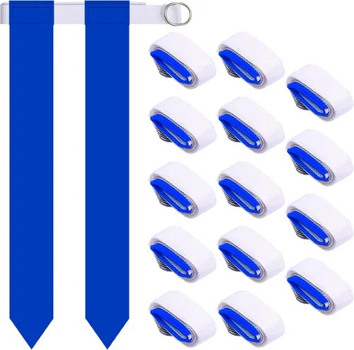 Miniatura 10 de Sintege Juego de cinturón de fútbol con bandera de 14 jugadores, bandera de fútbol ajustable y cinturones, regalos para jóvenes y adultos