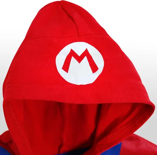 Miniatura 2 de Nintendo Disfraz unisex de Super Mario Luigi Cosplay con capucha y cremallera